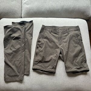 Mountain Hardwear Pants Convertible Zip Off Nylon Hiking Outdoor Mens 33/45